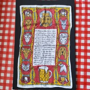 Vintage Ulster Irish Linen Tea Towel